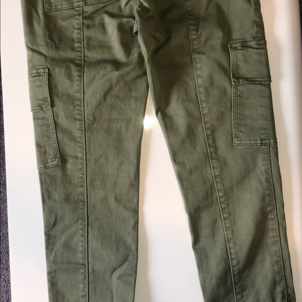 Army green jeans